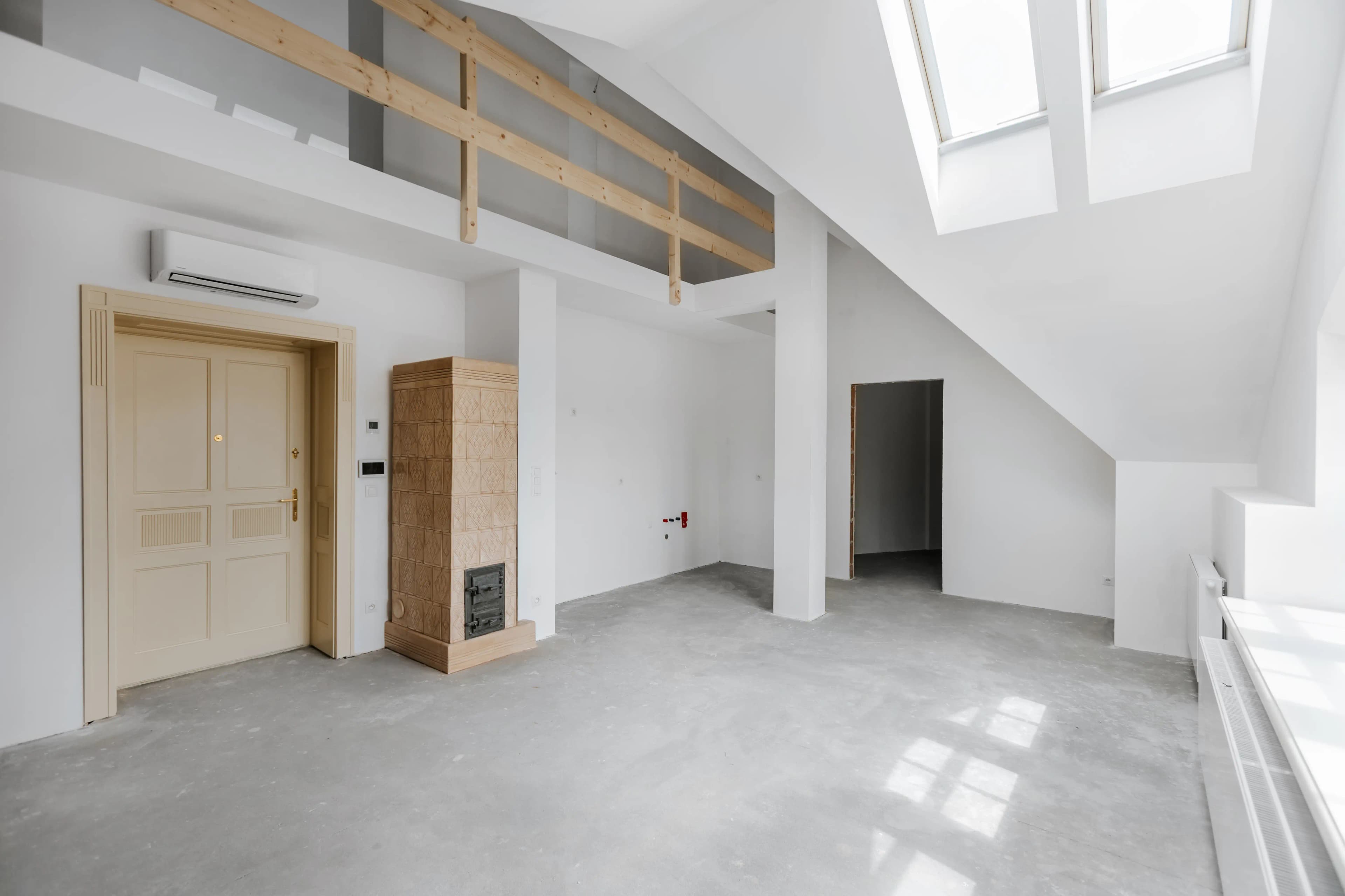 Wnętrze apartamentu (w budowie)